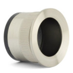 TIRADOR EMBUTIR ZAMAK MODELO DEDAL NIQUEL SATINADO, NEGRO MATE