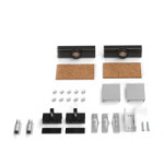 JUEGO DE ACCESORIOS SK GLASS 80 CON TOPE - NEGRO Y PLATA MATE JUEGO DE ACCESORIOS SK GLASS 80 CON TOPE - NEGRO Y PLATA MATE