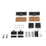 JUEGO DE ACCESORIOS SK GLASS 80 CON TOPE - NEGRO Y PLATA MATE