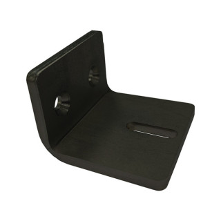 JUEGO DE ESCUADRAS SOPORTE PARED MOVE 2M -  ACERO INOX NEGRO