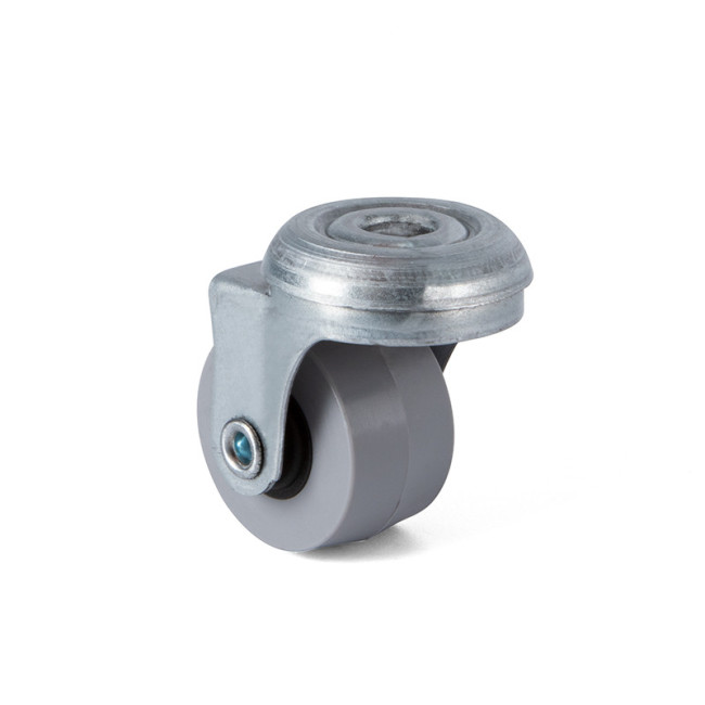 RUEDA GIRATORIA RIAL ARO DE GOMA Ø30 TP8 ZINCADO  SIN ANTIHILO. 15Kgs/RUEDA. RUEDA GIRATORIA RIAL ARO DE GOMA Ø30 TP8 ZINCADO  SIN ANTIHILO. 15Kgs/RUEDA.