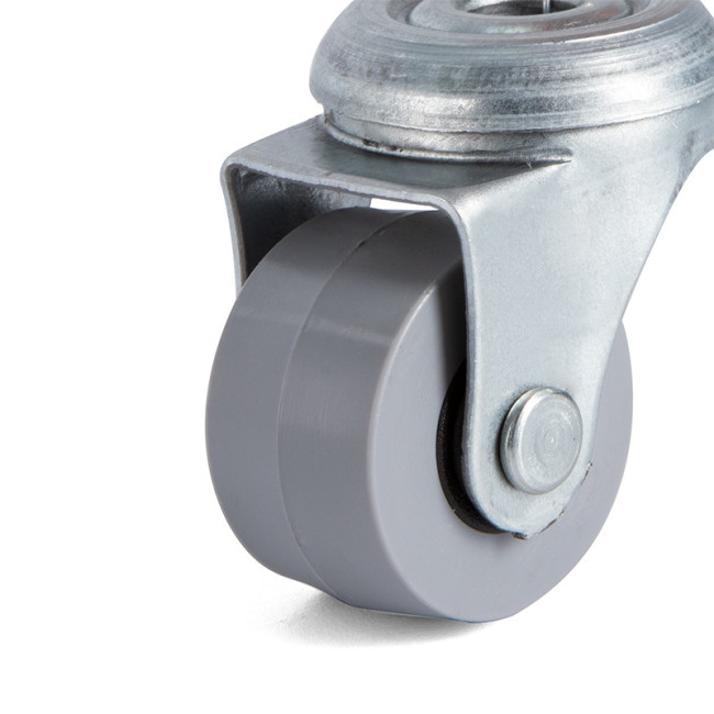 RUEDA GIRATORIA RIAL ARO DE GOMA Ø30 TP8 ZINCADO  SIN ANTIHILO. 15Kgs/RUEDA. RUEDA GIRATORIA RIAL ARO DE GOMA Ø30 TP8 ZINCADO  SIN ANTIHILO. 15Kgs/RUEDA.