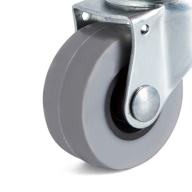 RUEDA GIRATORIA RIAL ARO DE GOMA Ø40 TP8 ZINCADO SIN ANTIHILO. 20Kgs/RUEDA. RUEDA GIRATORIA RIAL ARO DE GOMA Ø40 TP8 ZINCADO SIN ANTIHILO. 20Kgs/RUEDA.