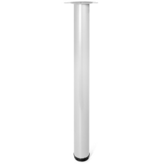 JGO.4PATAS REGULABLE PARA MESA VIGO 60-710 GRIS RAL 9006  MESA FIJA
