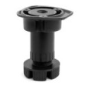 PATA DE COCINA REGULABLE LARRY. . NEGRO. PARA ZÓCALOS DE COCINA. ALTURA 75-175MM