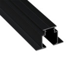 PERFILES SUPERIORES MOVE 2 METROS  - ANODIZADO PLATA Y NEGRO