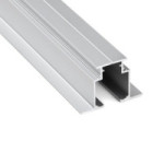 PERFILES SUPERIORES MOVE 2 METROS  - ANODIZADO PLATA Y NEGRO