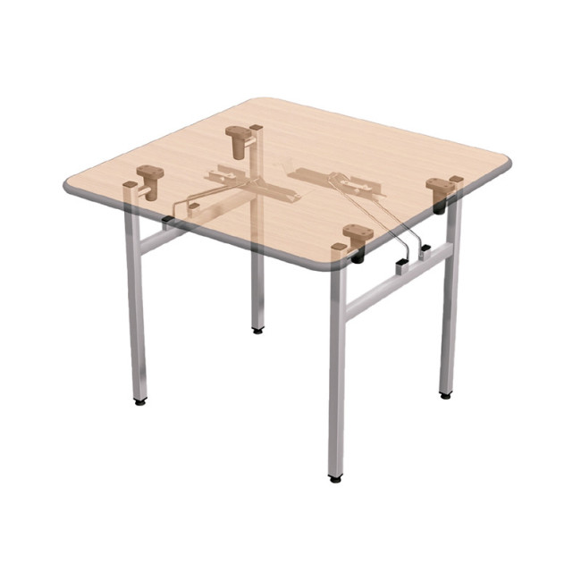 BASTIDOR PARA MESA PLEGABLE. MODELO FLEXO 3. ALTURA 71 CM. COLOR CROMO. TABLERO MINIMO DE 700X800 MM
