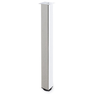 PATAS REGULABLES PARA MESA RIGO 60X60-710. HIERRO. CROMO