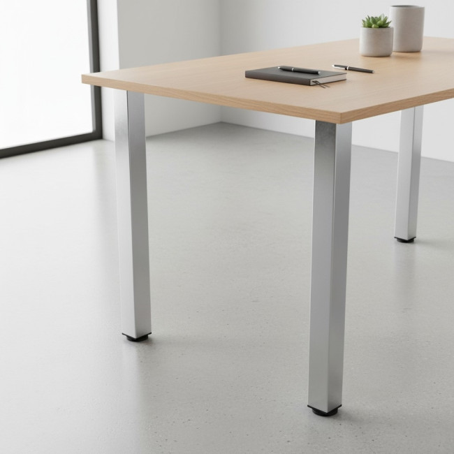 JGO.4PATAS REGULABLE PARA MESA RIGO 60X60-710 CROMO MESA FIJA