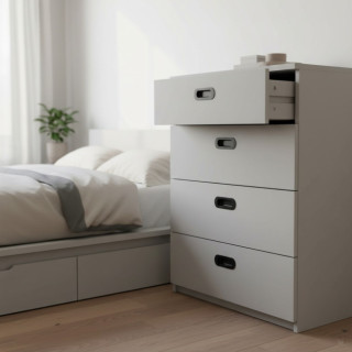 TIRADOR UÑERO PUERTA CORREDERA 120x40 NEGRO INOX 2