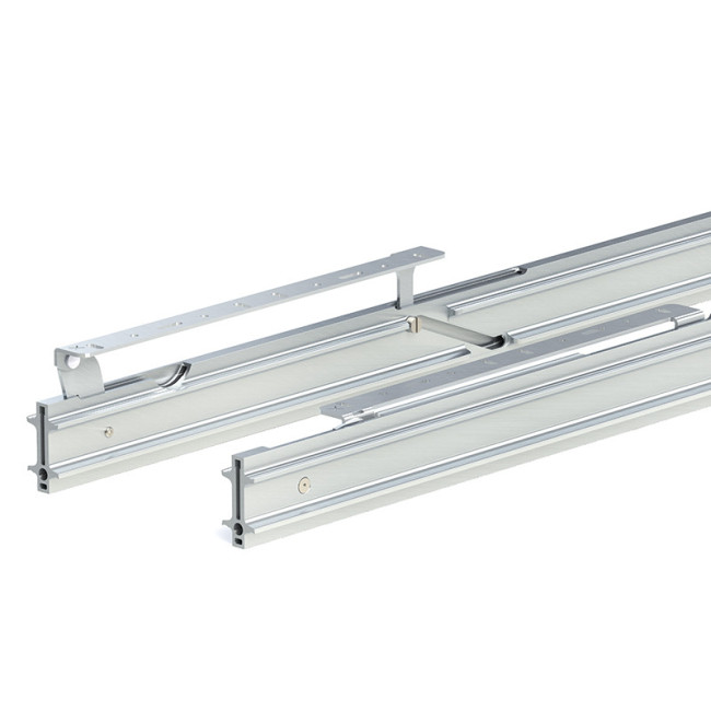 GUÍA PARA MESA EXTENSIBLE SP 20-28. ACERO. APERTURA LATERAL. ELEVACIÓN AUTOMÁTICA. ESPESOR MÍNIMO 19MM. CAPACIDAD DE CAR