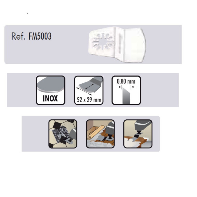 RASCADOR PARA SIERRA OSCILANTE 52 X 49 MM INOX
