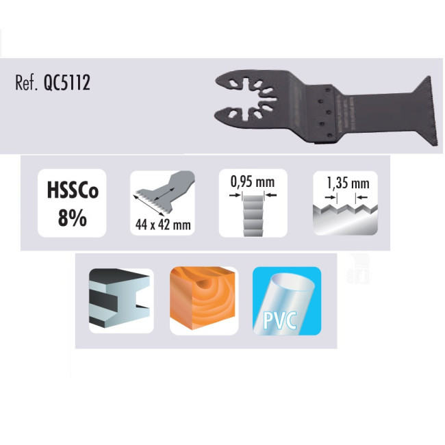HOJA DE SIERRA OSCILANTE 44X42 MM QC5112