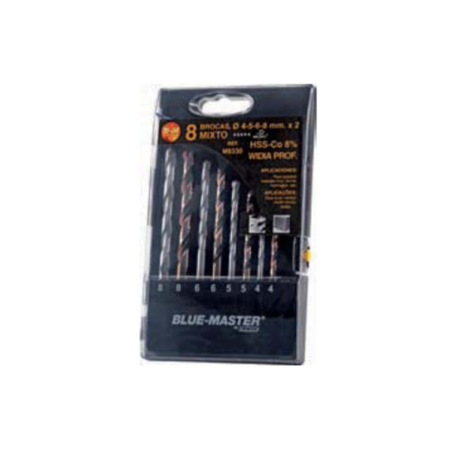 BROCAS HELICOIDALES. MIXTO 4WIDIA. HSS-CO Y HSS. PARA METAL - BLUE MASTER