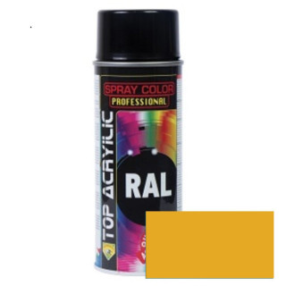 ESMALTE EN SPRAY ACRÍLICO. BASE ACRÍLICA. RAL 1004 AMARILLO DORADO. AEROSOL. INTERIORES Y EXTERIORES - TOP ACRYLIC
