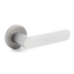 JUEGO DE MANIVELAS CON ROSETA ALUMINIO. MODELO SHAPE 1320 Ø50 ACABADO NEGRO