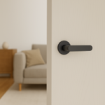 JUEGO DE MANIVELAS CON ROSETA ALUMINIO. MODELO SHAPE 1320 Ø50