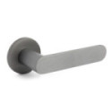 JUEGO DE MANIVELAS CON ROSETA ALUMINIO. MODELO SHAPE 1320 Ø50 ACABADO NEGRO