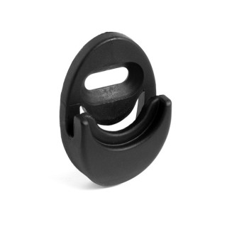 ENGANCHE DE PARED SWING-A. ACERO INOXIDABLE 304. ABS NEGRO. GIRO 360º. 5 POSICIONES. ROSCA M10 - SISO