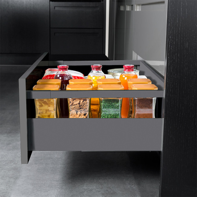 CAJON QUBE EXTRACCIÓN TOTAL ANTRACITA