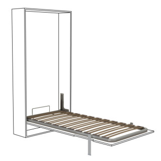 SOMIER VERTICAL R++ 150x180 GRIS PATA BASCULANTE