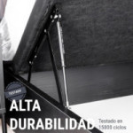 JUEGO DE BISAGRA CANAPE CON RESORTE DE GAS Y SISTEMA DE ENGANCHE CON BULONES ROSCA M8