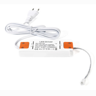 TRANSFORMADOR 20W LEDS 12V DC 128x50x15 IP20. CLASS 2.