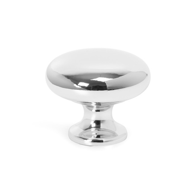 POMO ZAMAK MODELO DUKE ø31 CROMO, NIQUEL CEPILLADO Y LATON CEPILLADO MATE