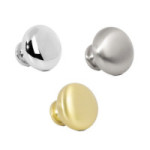 POMO ZAMAK MODELO DUKE ø31 CROMO, NIQUEL CEPILLADO Y LATON CEPILLADO MATE