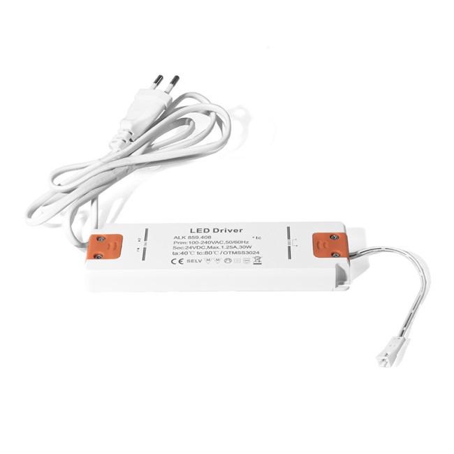 TRANSFORMADOR LED ELECTRÓNICO. 30W. IP20. JST. 24V DC. 240V AC