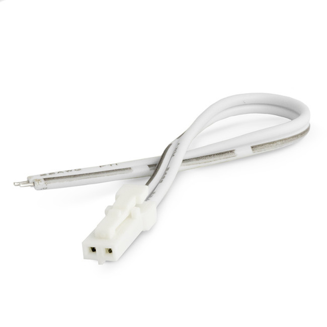 CABLE DE CONEXIÓN JST MACHO-CABLE. JST MACHO. 2 VÍAS. PLÁSTICO BLANCO. LONGITUD 12 CM