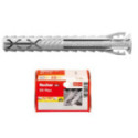 TACO DE NYLON FISCHER SX PLUS. EXPANSIÓN 4 VÍAS. GRIS. 4X20MM-14X70MM. CAJA 20-200 UNIDADES