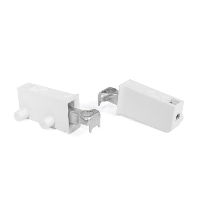 COLGADOR SCARPI-5 TACO MONTAJE DIRECTO Ø10mm BLANCO R9003 DERECHA