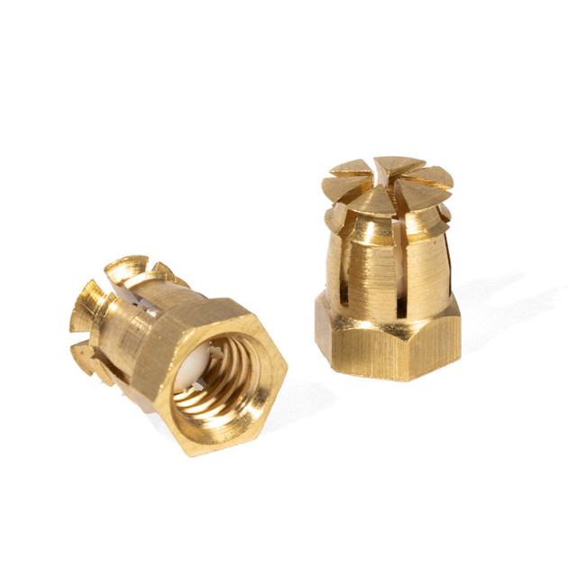 TUERCA EXPANSIBLE LATON M6-12 C/BOLA  PARA TALADRO 8mm.