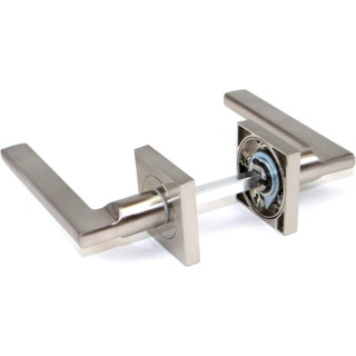 MANILLA CON ROSETA CUADRADA 50X50. DE ALUMINIO. MODELO RENTAL. ACABADO NIQUEL SATINADO 2