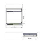 MÓDULO BOTELLERO CLASSIC EXTRAÍBLE - 2 ALTURAS