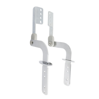 RESORTE 90-180º CROMO/NEGRO MATE CON EMBELLECEDORES 2