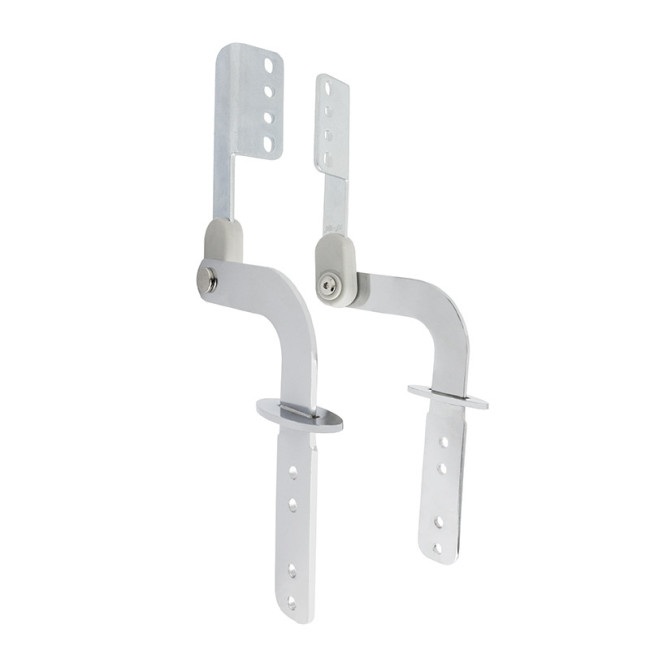 RESORTE 90-180º CROMO/NEGRO MATE CON EMBELLECEDORES