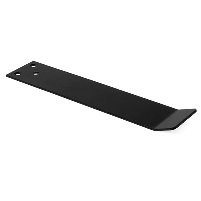 PLETINA RIÑONERA INCLINADA. ACERO. NEGRO MATE. 200 X 42 MM. DIÁMETRO 6MM - Q&Q