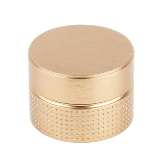 POMO DE MUEBLE. ALUMINIO Y LATÓN. CILÍNDRICO. CAVA CEPILLADO. DIÁMETRO 40MM - VIEFE