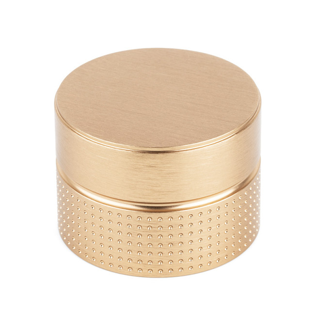 POMO DE MUEBLE. ALUMINIO Y LATÓN. CILÍNDRICO. CAVA CEPILLADO. DIÁMETRO 40MM - VIEFE
