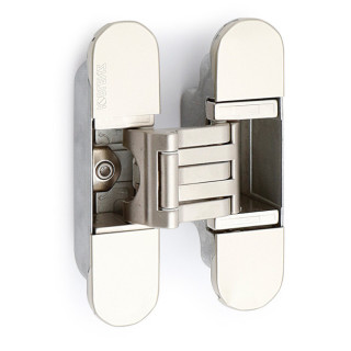 BISAGRA INVISIBLE KUBICA K6300 NIQUEL SATINADO, NEGRO 2