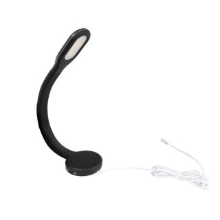 LAMPARA FLEXO SAKE TOUCH 2USB-A/C NEGRO 24V 4000K 2