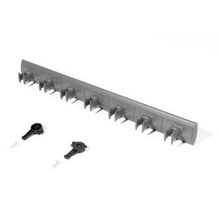 PORTACINTURONES FIJO ERGO F ALUMINIO-PLÁSTICO GRAFITO - SERVETTO