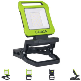 LÁMPARA DE TRABAJO LED PLEGABLE CON PINZA LILC10G665-01. 10W. 1000 LM. 6500K. ABS. 184 X 23 X 26.6 MM - LUCECO