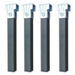 JUEGO DE 4 PATAS CUADRADAS PARA SOMIER. ALTURA 28 CM. 30X30 MM