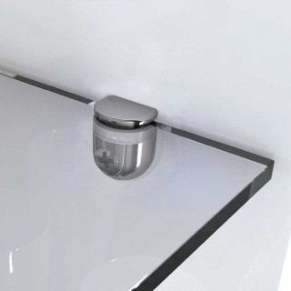 SOPORTE DE CRISTAL PEKI. ZAMAK. NÍQUEL - ITALIANA FERRAMENTA 2
