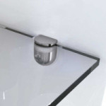 SOPORTE DE CRISTAL PEKI. ZAMAK. NÍQUEL - ITALIANA FERRAMENTA