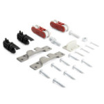 JUEGO DE ACCESORIOS DE PUERTAS CORREDERAS KLEIN SENSUS - PARA PUERTAS DE MADERA DE 40 A 80 KG